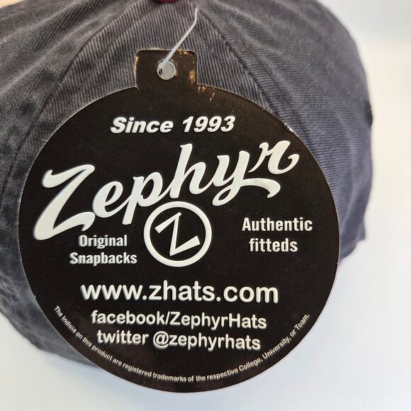 NC State Wolfpack Hat Zephyr Claspback Cap NWT Red Black College Cotton - Picture 7 of 10